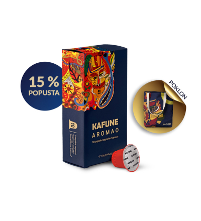 Premium kafa Kafune Aromao 120 kompatibilnih kapsula Nespresso