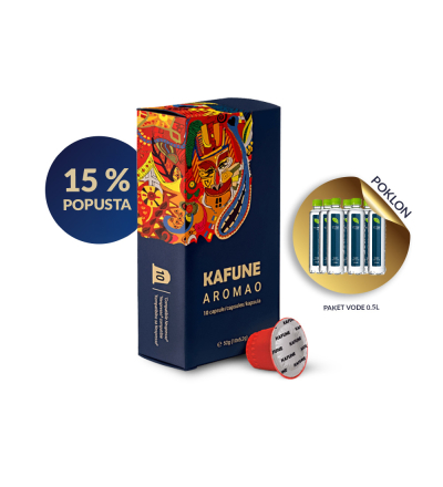 Premium kafa Kafune Aromao 120 kompatibilnih kapsula Nespresso
