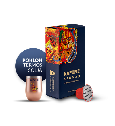 Premium kafa Kafune Aromao 120 kompatibilnih kapsula Nespresso