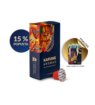 Premium kafa Kafune Aromao 120 kompatibilnih kapsula Nespresso